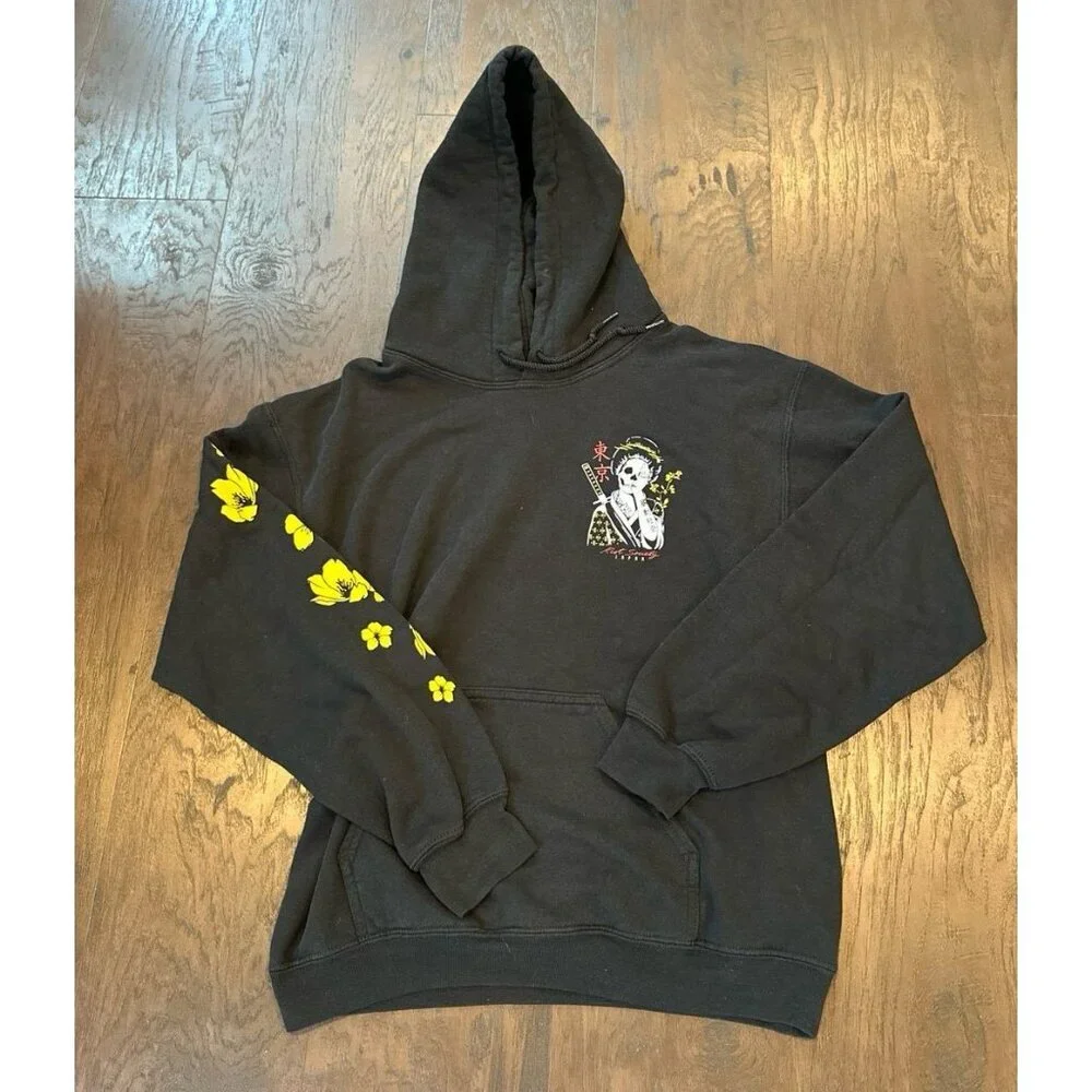 Riot Society Hoodie Sweatshirt Geisha Girl‎